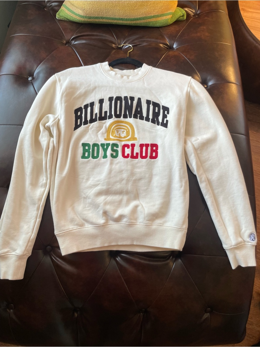 Billionaire Boys Club White Crewneck with Multicolor Logo